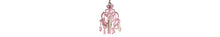 Load image into Gallery viewer, Tadpoles 3 Bulb Mini Chandelier Pink CCHAPL004