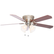 Load image into Gallery viewer, Hampton Bay 46010 Carriage House 52" LED Brushed Nickel Ceiling Fan 762333