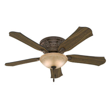Load image into Gallery viewer, Hunter 53035 Viente 52" Roman Bronze Flushmount Ceiling Fan with Light Kit