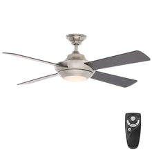 Load image into Gallery viewer, Home Decorators AG942LED-BN Moonlight II 52" LED Brushed Nickel Ceiling Fan