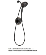 Load image into Gallery viewer, Delta 142984-OB-I20 Porter In2ition 2-In-1 Shower Faucet, Oil Rubbed Bronze
