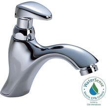 Load image into Gallery viewer, Delta 87T111 Commercial 1-Handle Metering Slow-Close Bathroom Faucet, Chrome