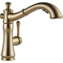 Load image into Gallery viewer, Delta 4197-CZ-DST Cassidy Pull-Out Sprayer Kitchen Faucet, Champagne Bronze