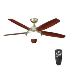 Load image into Gallery viewer, HDC YG513-BN Gramercy 52" LED Indoor Brushed Nickel Ceiling Fan