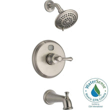 Load image into Gallery viewer, Delta 144984-SST2O Temp2O LED Temp Display 5-Spray Tub & Shower Brushed Nickel