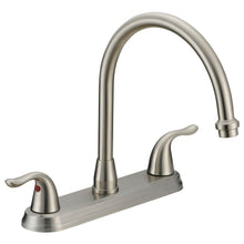 Load image into Gallery viewer, EZ-FLO 10199 Impression Collection 2-Handle Standard Kitchen Faucet in BN