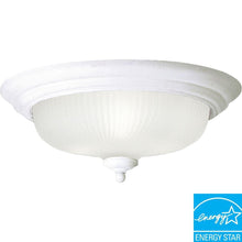 Load image into Gallery viewer, Progress Lighting P3548-30EBWB 14.75" Swirled Glass 3Light White LED Flushmount