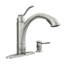 Load image into Gallery viewer, MOEN 87045MSRS Walden 1-Handle Pull-Out Sprayer Kitchen Faucet, Stainless