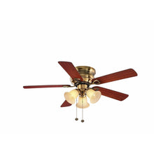 Load image into Gallery viewer, Hampton Bay CF544H-PEH Clarkston 44 in. Ceiling Fan Antique Brass 822744