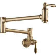 Load image into Gallery viewer, Delta 1177LF-CZ Traditional Wall Mounted Potfiller in Champagne Bronze