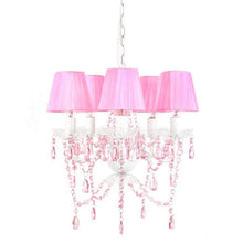 Load image into Gallery viewer, Tadpoles CCH5SH004 5-Light Pink Sapphire Chandelier Shade