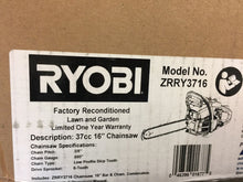Load image into Gallery viewer, Ryobi ZRRY3716 Reconditioned 16 in. 37cc 2-Cycle Gas Chainsaw