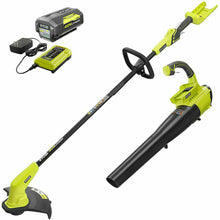 Load image into Gallery viewer, RYOBI RY40930 40V Li-Ion 12" Cordless String Trimmer & Jet Fan Blower Combo Kit