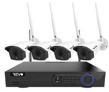 Load image into Gallery viewer, Revo Wireless HD 4-Channel 5MP 1TB Smart NVR Surveillance System with 4 Cameras