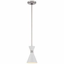 Load image into Gallery viewer, George Kovacs P1821-44F Conic Brushed Nickel One-Light Mini-Pendant