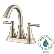 Load image into Gallery viewer, Pfister LF-048-CRKK Cantara 4" Centerset 2-Handle Bath Faucet, Brushed Nickel