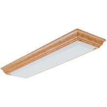 Load image into Gallery viewer, Lithonia Lighting 11430RE OA 2Light Oak Fluorescent Cambridge Linear Flushmount