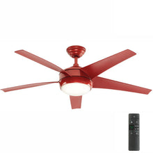 Load image into Gallery viewer, Home Decorators Collection 26666 Windward IV 52" Red Ceiling Fan 1002543116