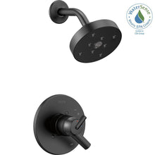 Load image into Gallery viewer, Delta T17259-BL Trinsic 1-Handle Wall Mount Shower Trim Kit in Matte Black