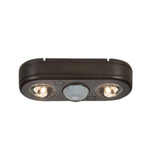 Load image into Gallery viewer, All-Pro REV21850M Revolve 180 Degree Bronze 2-Head Motion Security Flood Light