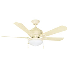 Load image into Gallery viewer, Hampton Bay 91355 Portsmouth 52" LED Vintage White Ceiling Fan 1002713379