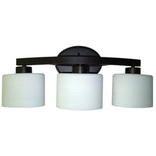Load image into Gallery viewer, allen + roth Merington 3-Light 21.5-in Aged Bronze Vanity Light Bar 578938