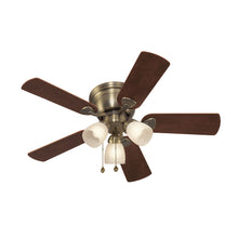 Load image into Gallery viewer, Harbor Breeze 40688 Centreville 42 Antique Brass Flush Mount Ceiling Fan 807433