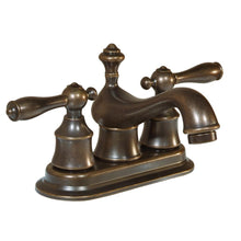Load image into Gallery viewer, Glacier Bay 67102W-8096H Estates 4" Centerset Low-Arc Bathroom Faucet, Bronze