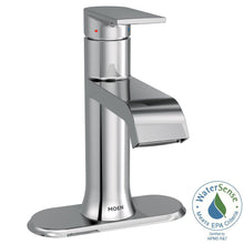 Load image into Gallery viewer, MOEN 6702 Genta 1-Hole 1-Handle Bathroom Faucet w/ Drain Assembly, Chrome