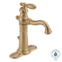 Load image into Gallery viewer, Delta 555LF-CZ Victorian 1-Hole 1-Handle Bathroom Faucet Champagne Bronze