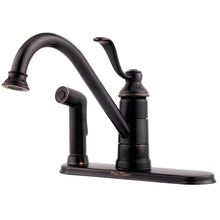 Load image into Gallery viewer, Pfister LG34-3PY0 Portland 1-Handle Standard Kitchen Faucet in Tuscan Bronze