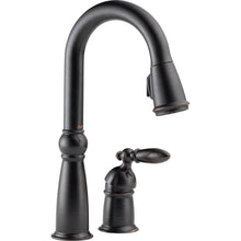 Load image into Gallery viewer, Delta 9955-RB-DST Victorian Pull-Down Sprayer Kitchen Faucet Venetian Bronze