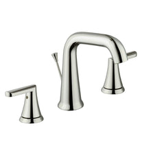 Load image into Gallery viewer, Schon 67705W-6035 Jax 8" Widespread High-Arc Bathroom Faucet, Polished Nickel
