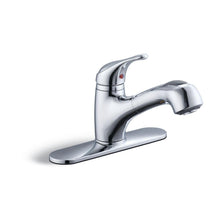 Load image into Gallery viewer, Glacier Bay 67778-0001 Carla 1-Handle Pull-Out Sprayer Kitchen Faucet, Chrome