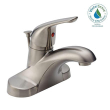 Load image into Gallery viewer, Delta B510LF-SSPPU-ECO Foundations 4" Centerset Bath Faucet, Brushed Nickel