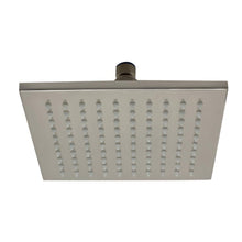 Load image into Gallery viewer, ALFI BRAND LED8S-BN 1-Spray 8" Fixed Showerhead w LED Lighting, Brushed Nickel