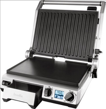 Load image into Gallery viewer, Breville BGR820XL the Smart Grill BBQ and Sandwich Press Indoor, Stainless Steel
