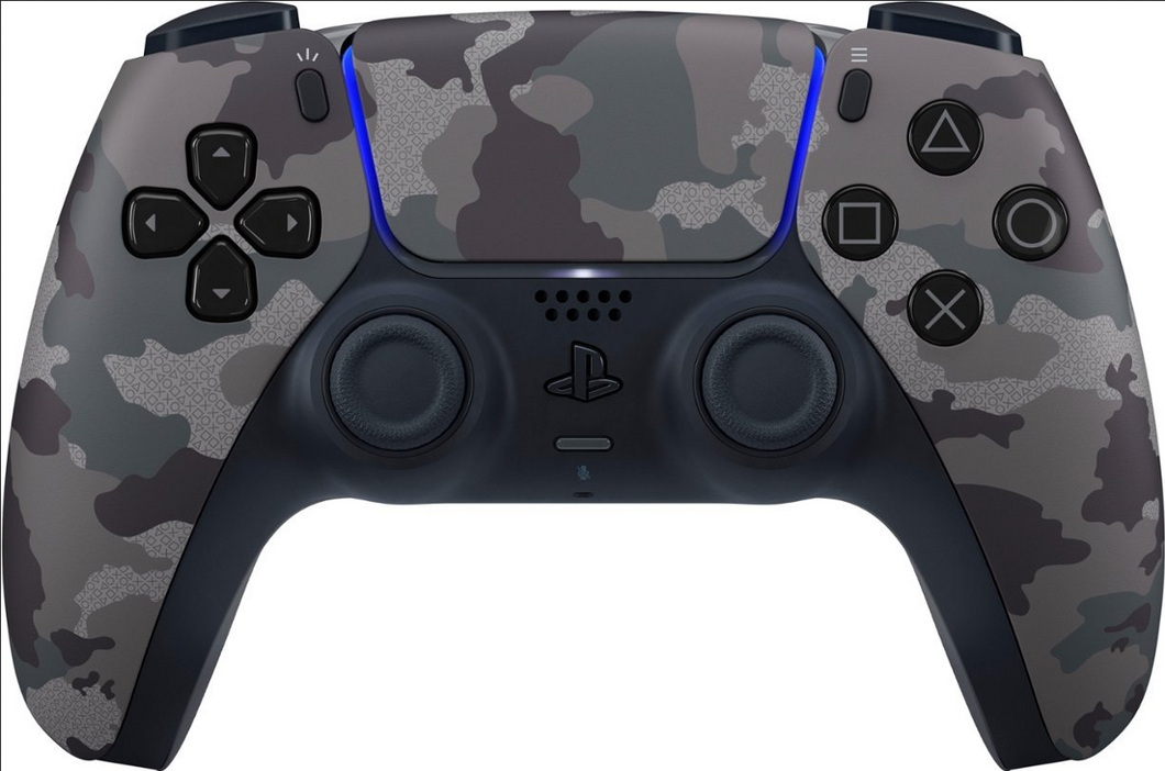 Sony - PS5 PlayStation 5 - DualSense Wireless Controller - Gray Camouflage