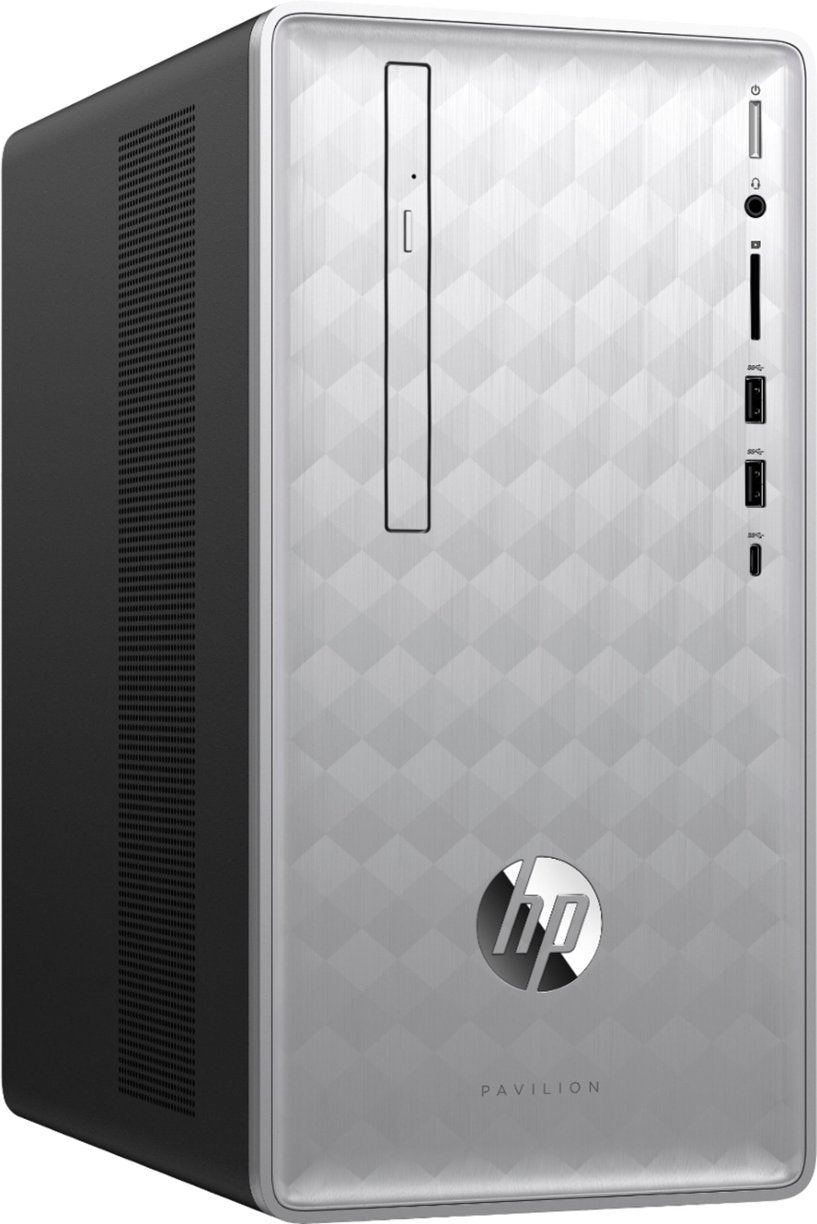 HP Pavilion Desktop 590-p0054 MT Intel i3-8100 8GB 1TBGB + 128GB SSD Wi-Fi Win11