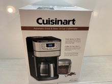 Load image into Gallery viewer, Cuisinart DGB-400 Automatic Grind and Brew 12 Cup Coffeemaker - Black/Stainless
