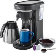 Load image into Gallery viewer, Mr. Coffee 2121469 Combo 10 Cup Coffee Maker and Pod Single Serve Brewer
