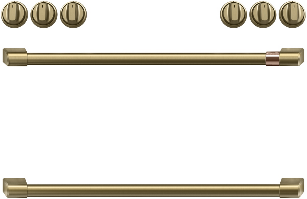 Café CXFCHHKPMCG Brushed Brass Accessory Handle & Knob Kit for Most Café Ranges
