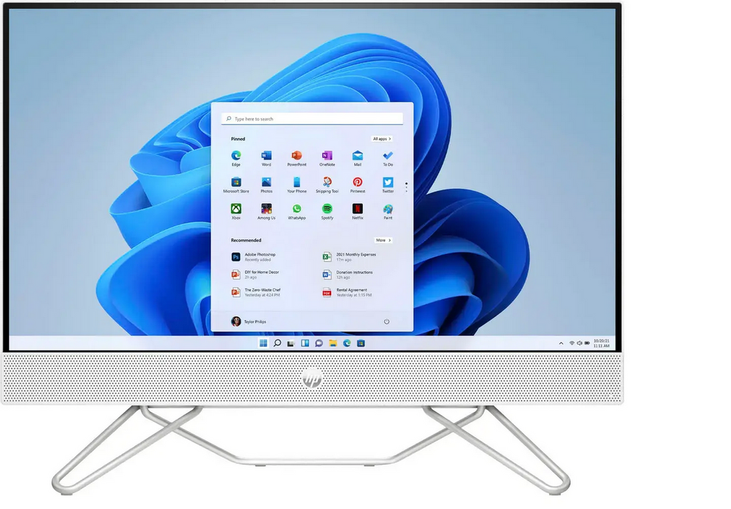 Hp 24-CB0234 24in Touchscreen AiO Desktop AMD Ryzen 7 5700U 12GB 1TB SSD Win11