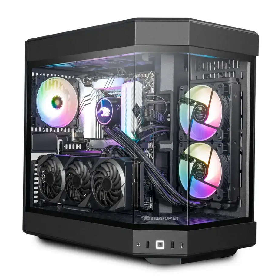 iBUYPOWER Y60 Gaming PC AMD Ryzen 7 7700X 32GB 2TB SSD RTX 4060 Ti Liquid Cool