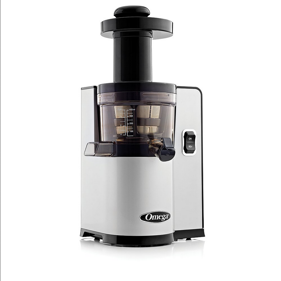 OMEGA Vertical Slow Masticating Silver Juicer - VSJ843QS