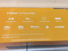 Load image into Gallery viewer, VIZIO V-Series V20x-J8 2.0 Channel Bluetooth Compact Sound Bar - Black
