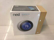 Load image into Gallery viewer, Google Nest Learning Thermostat (3rd Gen) - Stainless Steel T3007ES Wi-Fi
