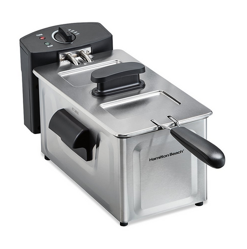 Hamilton Beach - 8 Cup Professional Style Deep Fryer - Stainless Steel (35210)