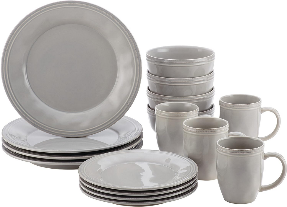 Rachael Ray - Cucina 16-Piece Ceramic Dinnerware Set - Stoneware (46297)