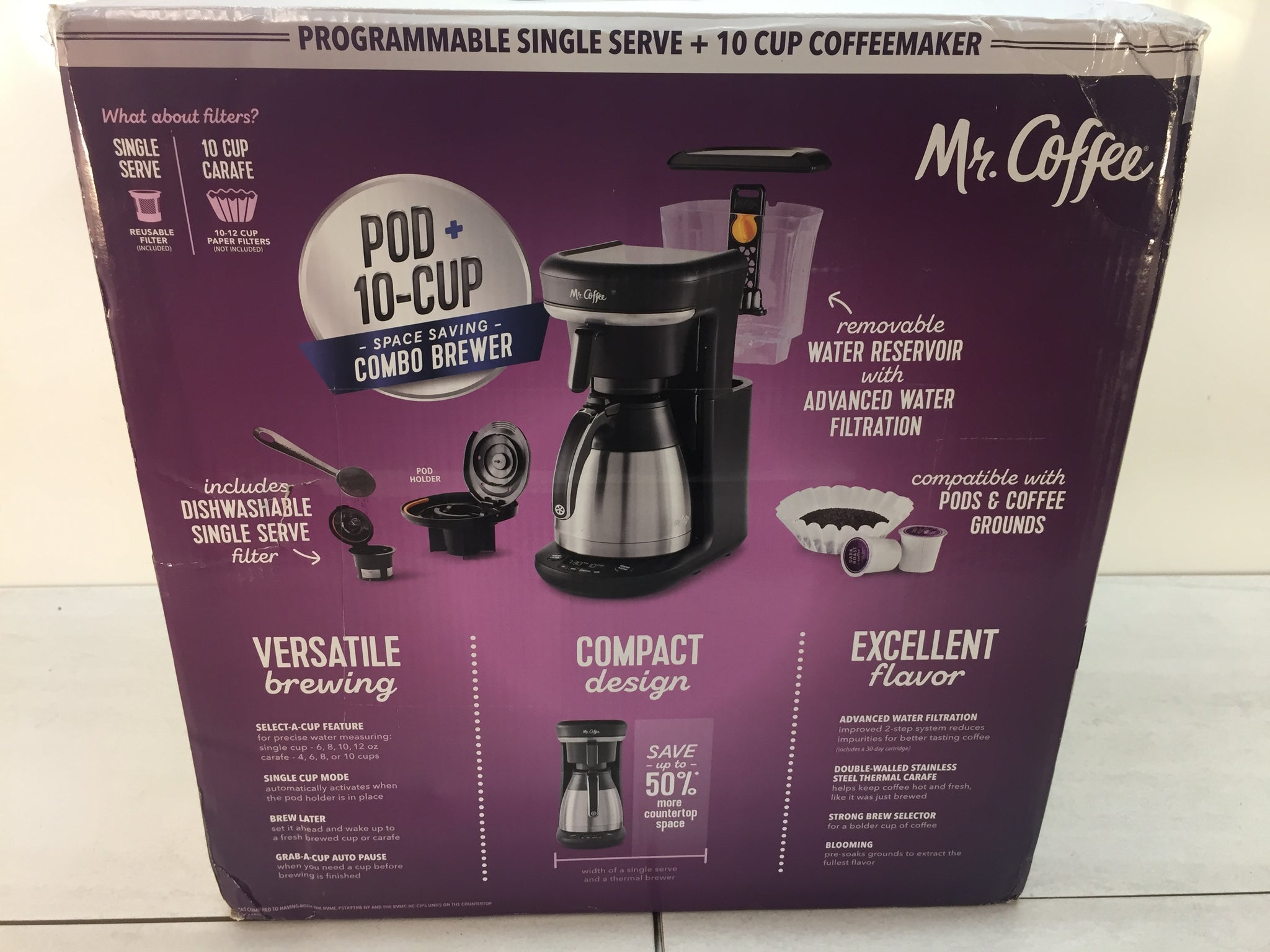 Mr. Coffee 2121469 Combo 10 Cup Coffee Maker